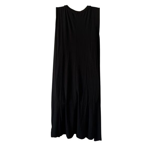 Time and Tru Black Sleeveless Knit Summer Dress Size XXL 20 T-Shirt Stretch - Picture 4 of 12